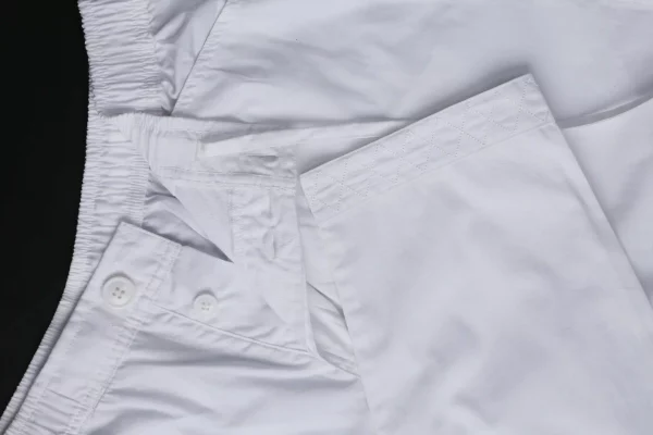 Embroidered White Trousers For Men