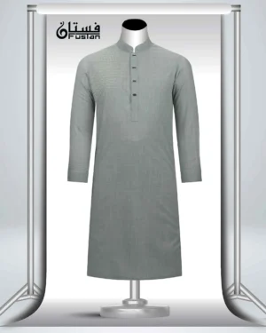 Light Olive Embroidered Men's Panjabi