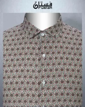 Orange/Black Printed Shirt