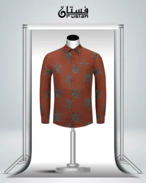 Orange Colored Printed Shirt