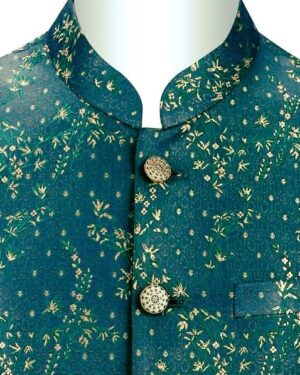 Men's Waistcoat Gold Pine Touches