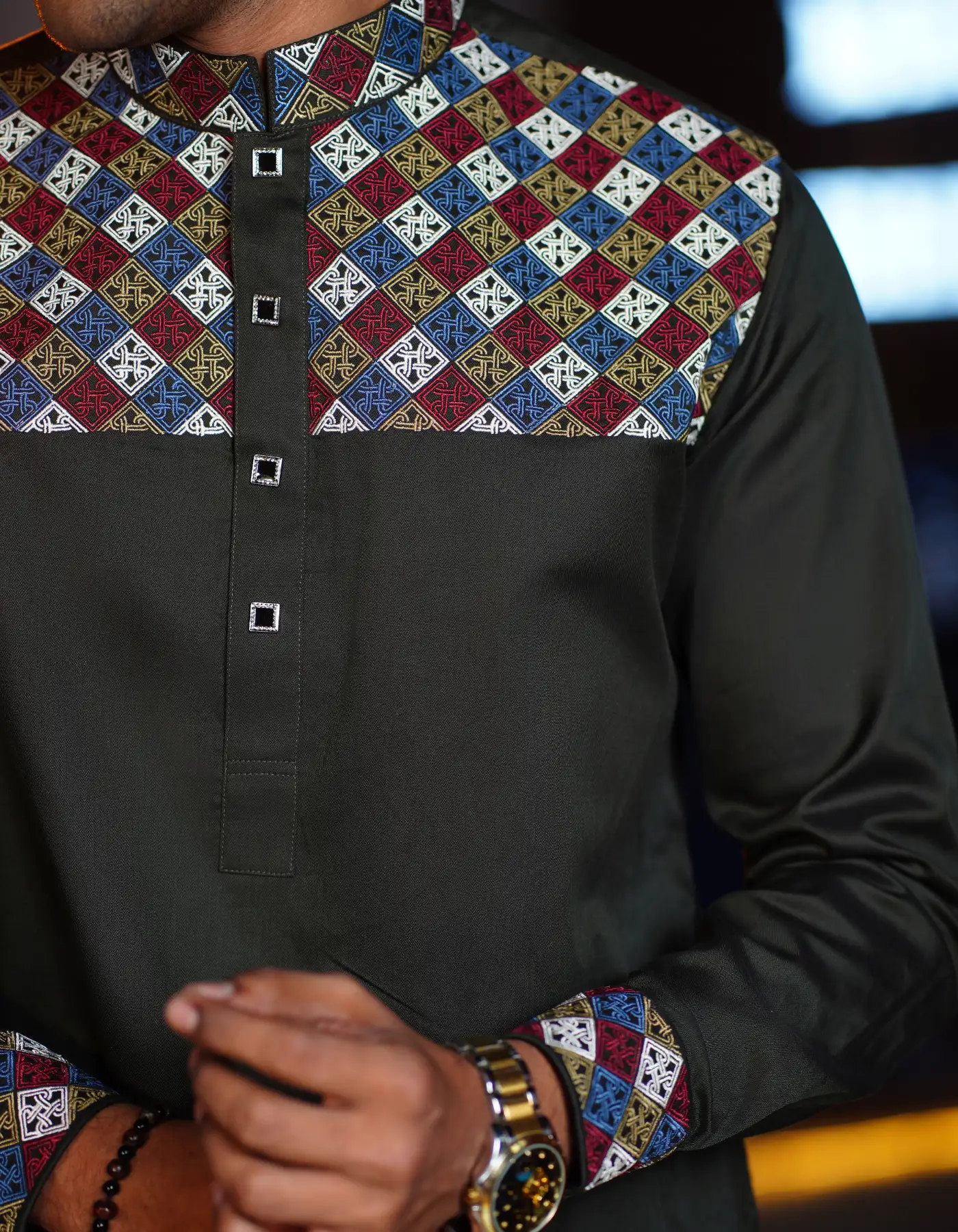 EMBROIDERED PANJABI | 7WPE5 - Image 2