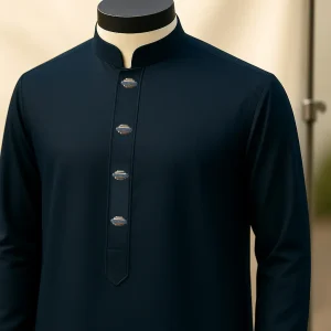 SOLID NAVY PANJABI