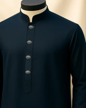 SOLID NAVY PANJABI